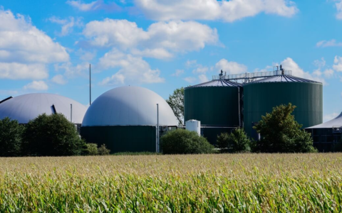 Planta de Biometano en zona agricola.