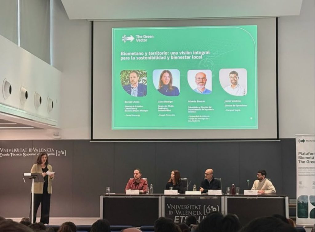 El biometano como motor de sostenibilidad y desarrollo local protagoniza una mesa redonda en la Universidad de Valencia